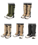 Green Outdoor Waterproof Leg Gaiters - Anti-Snake Bite & Scratch Protection Boot Covers - Breathable Nylon Oxford Leg Guards for Hiking Camping-5