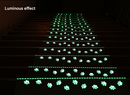 3-Pack Brown Non-Slip Luminous Stair Treads - Self-Adhesive Pet Paw Print Stair Mats 55x22x4.5cm-3