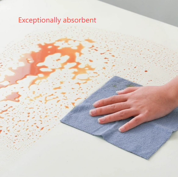 Green 4-Roll Pack, 80 Sheets Reusable Tear-Off Microfiber Cleaning Cloths - Non-Stick Oil & Absorbent Kitchen Wipes - 0