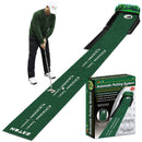 Indoor Golf Putting Mat with Automatic Ball Return System 2.6m Practice Green with Alignment Guides for Home and Office Training-1