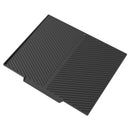 2PC Black Multi-Use Drain Mat (43x33 cm) – Non-Slip Heat Protection for Dish Drying & Prep-1