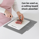 2PC Black Multi-Use Drain Mat (43x33 cm) – Non-Slip Heat Protection for Dish Drying & Prep-4