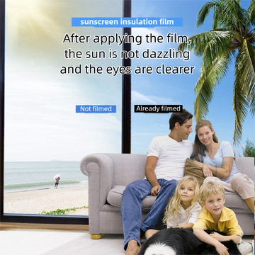 Premium 6-Layer Dark Grey Window Film for Home/Office – Reflective One-Way Privacy, 50cm x 2m One Roll, UPF 50+ UV Block,With Full Install Tools - 0