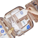 Purple Large Capacity Hanging Toiletry Bag for Women(30.5 x 22.5 x 12 cm) - Checked Pattern Waterproof Cosmetic Organizer, Dry/Wet Separation & Multi-Compartment-5