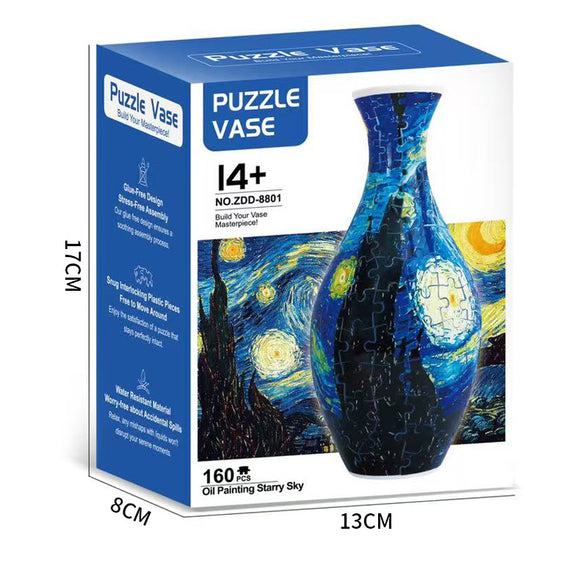 Autumn 3D Puzzle Vase - DIY Flower Vase Kit, Home Decor and Toy Gift