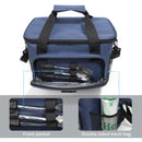 Grey Versatile Large-Capacity Picnic Insulated Bag - Detachable Shoulder Strap & Ice Pack-4