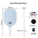 Blue Fiberglass Pickleball Paddle Set - 4 Minimalist Paddles, 8 Balls, and 2 Carry Bags for Outdoor Play-3