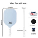 Dark Blue Fiberglass Pickleball Paddle Set - 4 Minimalist Paddles, 8 Balls, and 2 Carry Bags for Outdoor Play-4