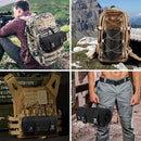 200x75CM Black Outdoor Tactical Roll-Up Shooting Mat - MOLLE Webbing & Stake Down Eyelets - Portable Waterproof Ground Pad for Field Training, Camping & Picnic-4
