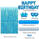 Golden Premium Foil Balloon Party Kit – Happy Birthday Banner, 2 Star & 2 Heart Foil Balloons, 10 Confetti + 10 Pearl Latex Balloons, 2m Fringe Curtain & 10m Ribbon – Elegant, Easy Setup for Birthdays & Celebrations-3