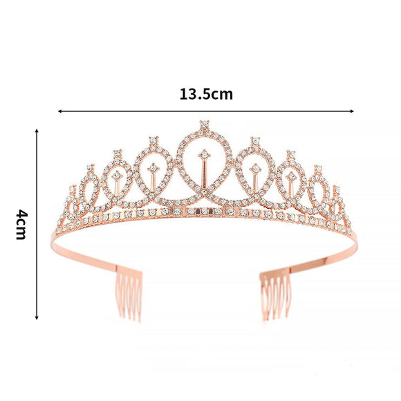 2-piece Silvery and Golden Birthday Girl Tiara and Sash Set - Elegant Rhinestone Alloy Crown with , Glitter "BIRTHDAY GIRL" Sash & Safety Pin - Perfect Princess Party Accessory for Women and Girls