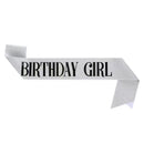 2-piece Silvery Birthday Girl Tiara and Sash Set - Elegant Rhinestone Alloy Crown with , Glitter "BIRTHDAY GIRL" Sash & Safety Pin - Perfect Princess Party Accessory for Women and Girls-3