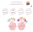 Red Pink Novelty Birthday Glasses - Fun Cake Design Party Props - Durable Plastic, Comfortable Fit, Unisex - Perfect for Kids and Adults Birthday Celebrations and Photo Booths-3