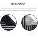 2-Pack Striped Adjustable Apron - Cross-Neck Bib Work Apron for Restaurant Catering Gardening(Gray fine stripes + black thick stripes)-2