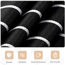 2-Pack Striped Adjustable Apron - Cross-Neck Bib Work Apron for Restaurant Catering Gardening(Gray fine stripes + black thick stripes)-3