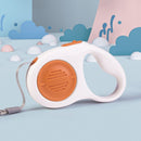 Orange 3M Automatic Retractable Dog Leash –Extendable Pet Lead with One-Button Brake Lock, Tangle-Free 360° Nylon Strap, Durable ABS Housing for Dogs and Puppies-1