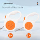 Orange 3M Automatic Retractable Dog Leash –Extendable Pet Lead with One-Button Brake Lock, Tangle-Free 360° Nylon Strap, Durable ABS Housing for Dogs and Puppies-3
