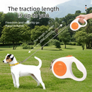 Orange 3M Automatic Retractable Dog Leash –Extendable Pet Lead with One-Button Brake Lock, Tangle-Free 360° Nylon Strap, Durable ABS Housing for Dogs and Puppies-5