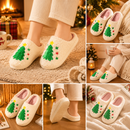 Christmas Home Comfort Set with Flannel Throw Blanket 130x150cm, Plush Indoor Slippers AU 12-13 and Snowman Curtain Tiebacks Set of 2, Festive Holiday Gift Bundle-3