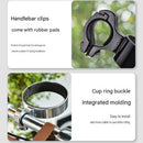 Black Aluminium Alloy Bicycle Cup Holder - Adjustable Handlebar Mount for Coffee Bottles, Universal Drink Rack for E-Bikes Motorcycles Road Bikes-6