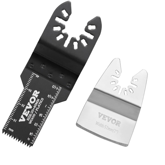 VEVOR 30PCS Multi Tool Blades Kits, Universal Quick Release Oscillating Saw Blades, 8 Types Wood Metal Plastic Oscillating Tool Blades, Fit Dewalt Bosch Milwaukee Hitachi Chicago Craftsman