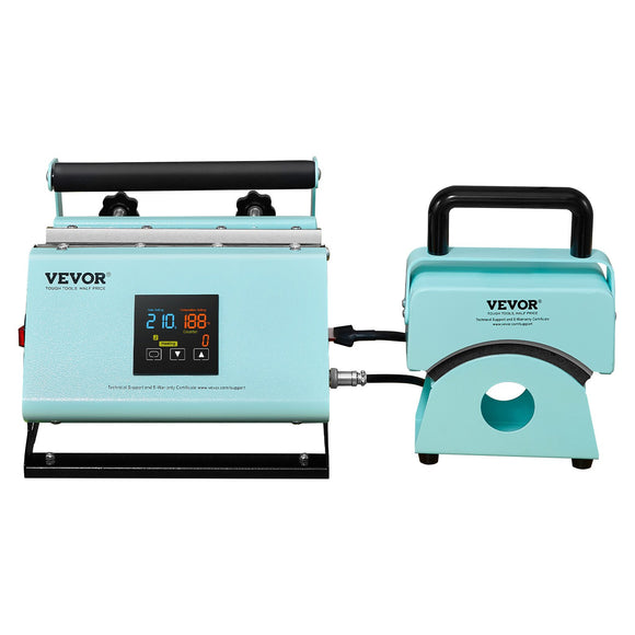VEVOR 2 in 1 Tumbler and Hat Heat Press Machine Heat Machine for Caps Hats Mugs