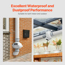 VEVOR 4" to 4.5" Radon Mitigation Fan System Quiet 190CFM Inline Duct Waterproof-4