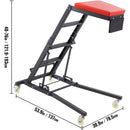 Automotive Topside Creeper, with Adjustable Height 48" to 76", 181.44KGS Capacity High Creeper, 4 Swivel Caster Wheels, Heavy Duty Foldable Creeper for Auto Repair and Maintenance-8