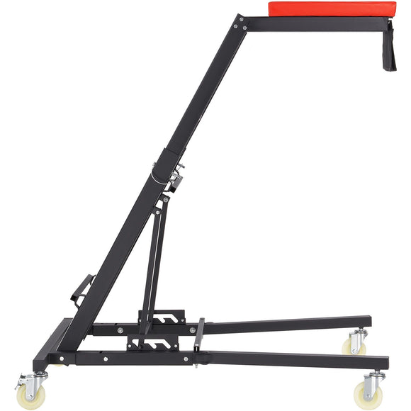 Automotive Topside Creeper, with Adjustable Height 48" to 76", 181.44KGS Capacity High Creeper, 4 Swivel Caster Wheels, Heavy Duty Foldable Creeper for Auto Repair and Maintenance