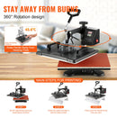 1400W Heat Press Machine 8 In 1 Sublimation Steel Frame Heat Presses with Temperature And Time Control (12X15INCH 8IN1)-6