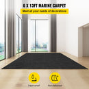 Bass Boat Carpet Cutpile Marine Carpet 6 x 13 ft Charcoal Black In/Outdoor-2