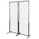 VEVOR 2' x 5.6' Grid Wall Panels Tower, 2 Packs Wire Gridwall Display Racks with T-Base Floorstanding, Double Side Gridwall Panels for Art Craft Shows, Retail Display with Extra Clips and Hooks-10