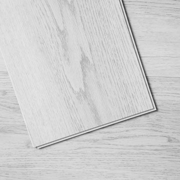 VEVORrlocking Vinyl Floor Tiles 48 x 7.3 inch, 10 Tiles 5.5mm Thick Snap Together, Light Gray Wood Grain DIY Flooring for Kitchen, Dining Room, Bedrooms & Bathrooms, Easy for Home Decor