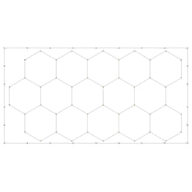 Hexagon Garage Lights 66300LM 15 Grids Honeycomb LED Shop Ceiling Light