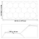 Hexagon Garage Lights 66300LM 15 Grids Honeycomb LED Shop Ceiling Light-8