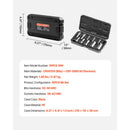 XZN Triple Square Spline Bit Socket Set 10-Piece M4-M18 Cr-V Steel Storage Case-7