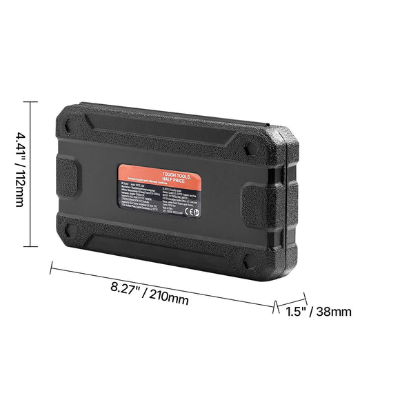 XZN Triple Square Spline Bit Socket Set 10-Piece M4-M18 Cr-V Steel Storage Case