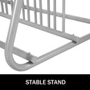 10 Holders Floor Bike Rack, 59" Length All-Steel Grid Bike Rack, 10-Bike Capacity Dual-Side Storage Stand for Garages Streets Yards Bike Events-4