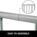 10 Holders Floor Bike Rack, 59" Length All-Steel Grid Bike Rack, 10-Bike Capacity Dual-Side Storage Stand for Garages Streets Yards Bike Events-6