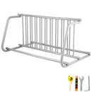 10 Holders Floor Bike Rack, 59" Length All-Steel Grid Bike Rack, 10-Bike Capacity Dual-Side Storage Stand for Garages Streets Yards Bike Events-1