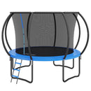 VEVOR 10FT Trampoline, 330 lbs Trampoline with Enclosure Net, Ladder, and Curved Pole, Heavy Duty Trampoline with Jumping Mat and Spring Cover Padding, Outdoor Recreational Trampolines for Kids Adults-10