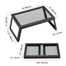 Folding Campfire Grill Portable Camping Fire Pit Steel Outdoor BBQ Picnic-8