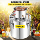 VEVOR 50L Water Alcohol Distiller Copper Moonshinestill Brewing w/ Water Pump-2