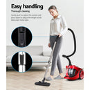 Devanti 2200W Bagless Vacuum Cleaner Red-6