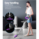 Devanti Stick Vacuum Cleaner Handheld Corded 450W Purple-4