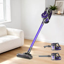 Devanti Stick Vacuum Cleaner Bagless Cordless 150W Purple-1