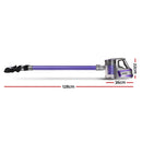Devanti Stick Vacuum Cleaner Cordless Roller Brush 150W Purple-2