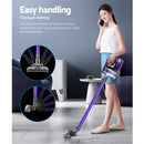 Devanti Stick Vacuum Cleaner Cordless Roller Brush 150W Purple-3