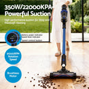 Devanti Stick Vacuum Cleaner Brushless Cordless 350W Blue-4