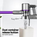 Devanti Stick Vacuum Cleaner Bagless Cordless 120W Purple-4